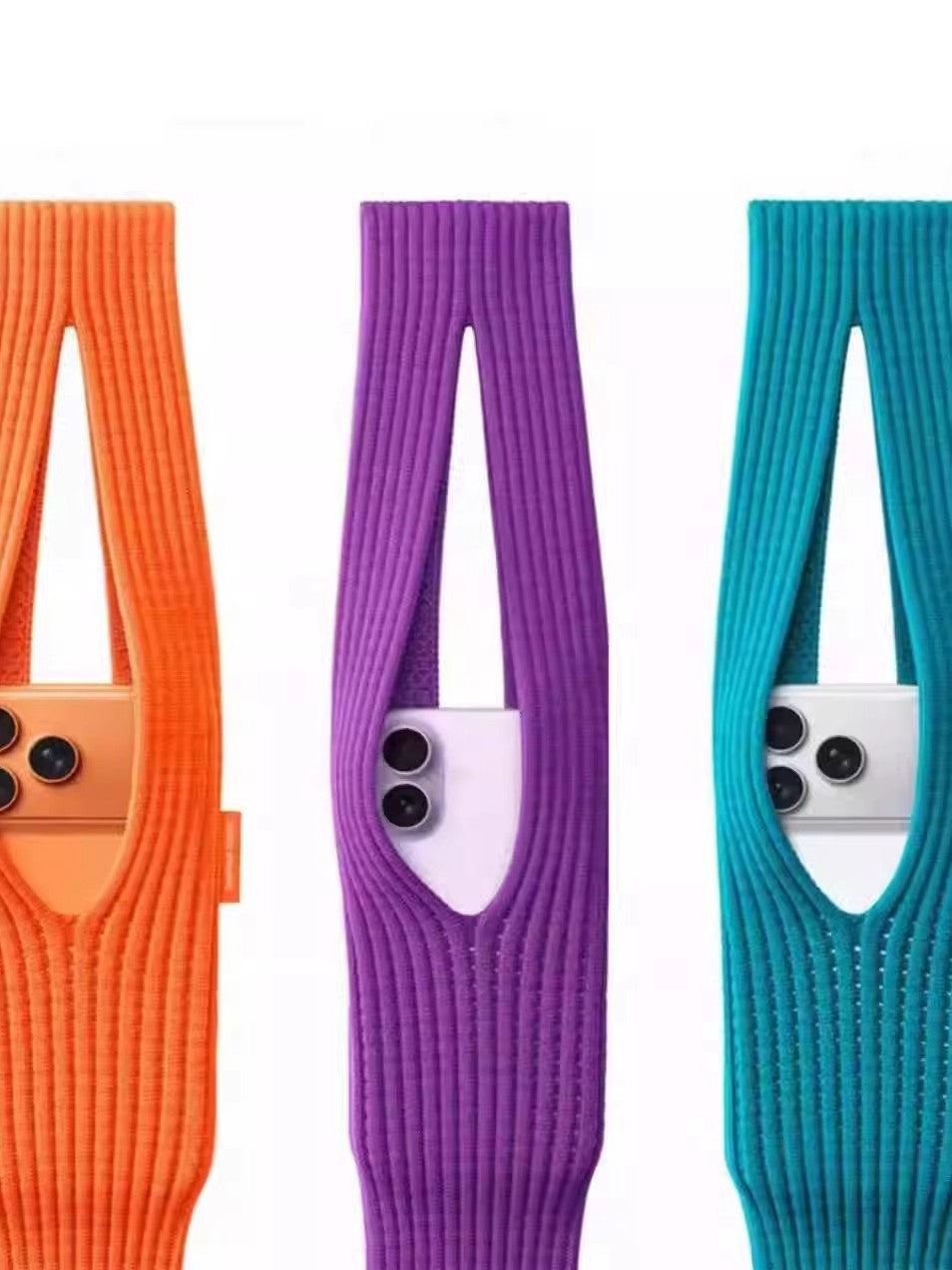 Elegant and Playful knitted phone bag